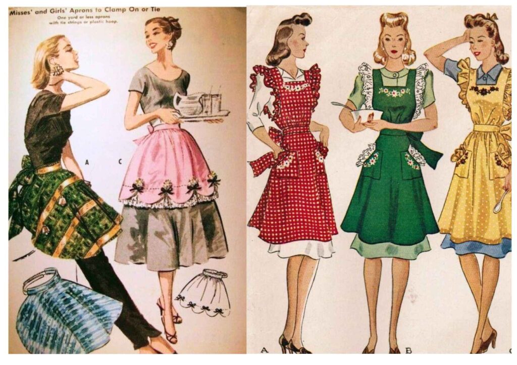 Fartuchy kuchenne kiedys